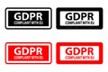 GDPR compliant with EU - rubber stamp