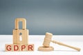 GDPR concept. Data Protection Regulation. Cyber security and privacy. Law on data protection and privacy for all individuals