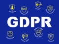 GDPR concept illustration. General Data Protection Regulation. T