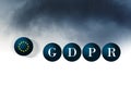 GDPR conceptual image. Storm clouds approaching