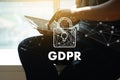 GDPR. Data Protection Regulation IT technologist Data Security s Royalty Free Stock Photo