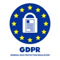 GDPR General Data Protection Regulation Business Internet Technology Concept Royalty Free Stock Photo