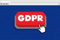 GDPR General Data Protection Regulation Business Internet Technology Concept Royalty Free Stock Photo