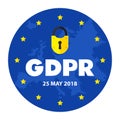 GDPR General Data Protection Regulation Business Internet Technology Concept Royalty Free Stock Photo
