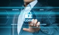 GDPR General Data Protection Regulation Business Internet Technology Concept