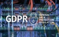 GDPR, General data protection regulation complince. Royalty Free Stock Photo