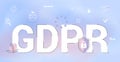 GDPR General Data Protection Regulation concept European Commission Royalty Free Stock Photo