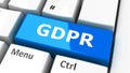 Computer keyboard GDPR Royalty Free Stock Photo