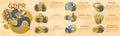 GDPR summary, vector illustration. General Data Protection Regulation. The protection of personal data, checklist