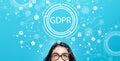 GDPR with young woman