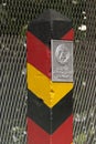 GDR Boundary-Post Royalty Free Stock Photo