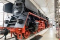 Huge exhibit - historic locomotive in the Technical Museum Speyer, Germany