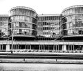 Gdynia architecture. Artistic look in black and white. Royalty Free Stock Photo