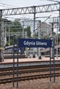 Gdynia Glowna Train Station in Poland