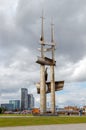 Gdynia. Monument three masts.