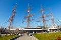 Four-master sailingship Sedov in Gdynia. It is the largest training sailing ship in the world Royalty Free Stock Photo