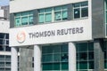 Logo and sign of Thomson Reuters Corporation. Royalty Free Stock Photo