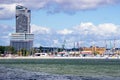Gdynia, Poland - August 13, 2017: View for city panorama at Gdynia.