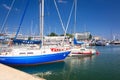 Gdynia, Poland - June 8, 2019: Marina at Baltic Sea with yachts in Gdynia, Poland. Gdynia is an important seaport of Baltic Sea in