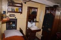 Gdynia, Poland - May 07, 2014: the captain`s cabin of the ship