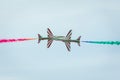 Gdynia, Pomorskie, Poland - August 17, 2019: The Saudi Hawks Aerobatic planes at Gdynia Aerobaltic Airshow 2019