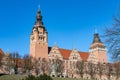 Gdynia, Pomorskie / Poland - February, 27, 2019:WaÃây Chrobrego on the Odra waterfront. HakenTerrasse buildings from the times of