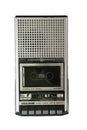 GE cassette tape player isolated - overhead view