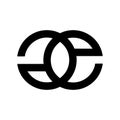 GE, EG, GOE, EOG initials geometric company logo