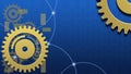 gear background design for engineer and labour day banner decoration