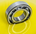 Gear and bearing industry in lubricant oiling white background
