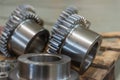 Gear bushings after milling are on the rack