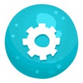 Gear button and progress-bar, bright different form of button for games and app.