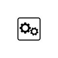 Gear icon vector design symbol Royalty Free Stock Photo