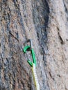 Gear for climbing in the mountains.