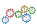 Gear clock background