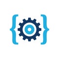 Gear Code Logo Icon Design