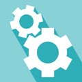 Gear or cog icons Royalty Free Stock Photo