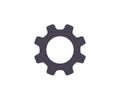 Gear, Cog wheel icon. Gear wheel. Gear set simple glyph web symbol vector design and illustration. Royalty Free Stock Photo