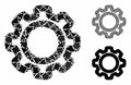 Gear Composition Icon of Inequal Parts