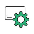 Gear and Document Vector for Settings and Configuration Themes
