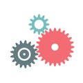 Gear engineering colorful icon