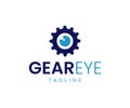 Gear Eye Logo, Eye Logo Template. Vision Logo Design Royalty Free Stock Photo
