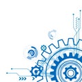 Gear Future vector icon illustration