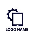 Gear and gadget logo design