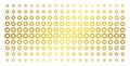 Gear Gold Halftone Array Royalty Free Stock Photo
