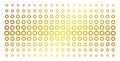 Gear Gold Halftone Pattern Royalty Free Stock Photo