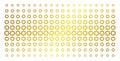 Gear Gold Halftone Pattern Royalty Free Stock Photo