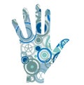 Gear hand