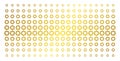 Gear Golden Halftone Grid Royalty Free Stock Photo