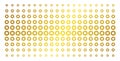 Gear Gold Halftone Effect Royalty Free Stock Photo